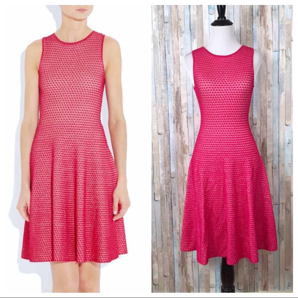 Issa XS Textured Knit Flared A-Line Sheath‎ Dress